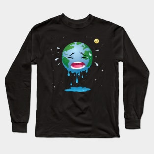 Crying Earth Long Sleeve T-Shirt